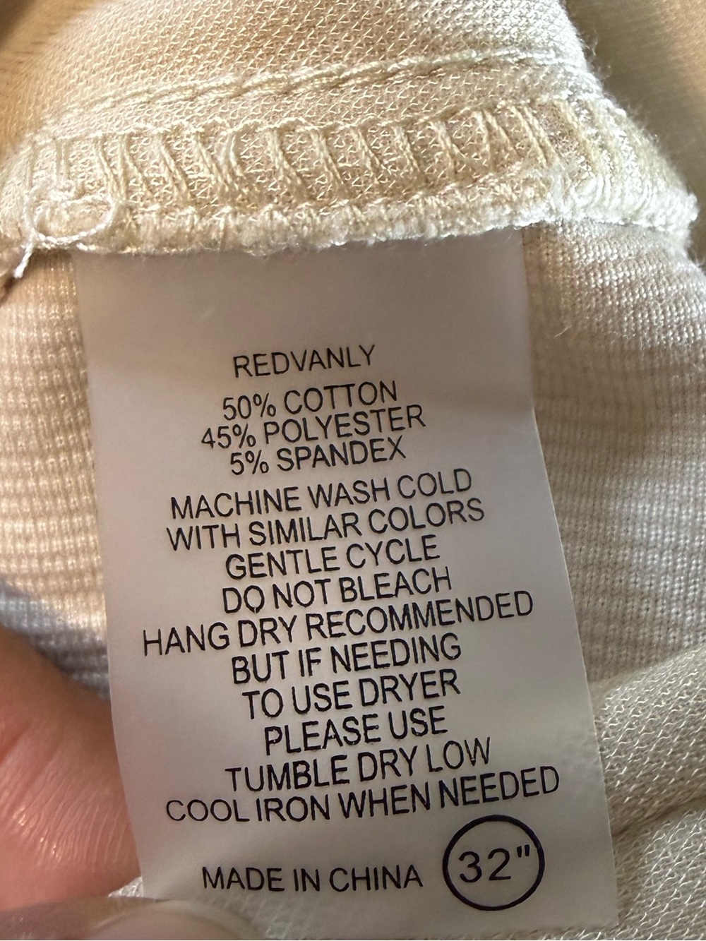 Redvanly Collins Pull-On Corduroy Golf Pants Oat XXL 32” Inseam - Picture 7 of 10